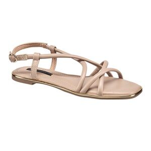 FRENCH CONNECTION Nude Tubes Sandals